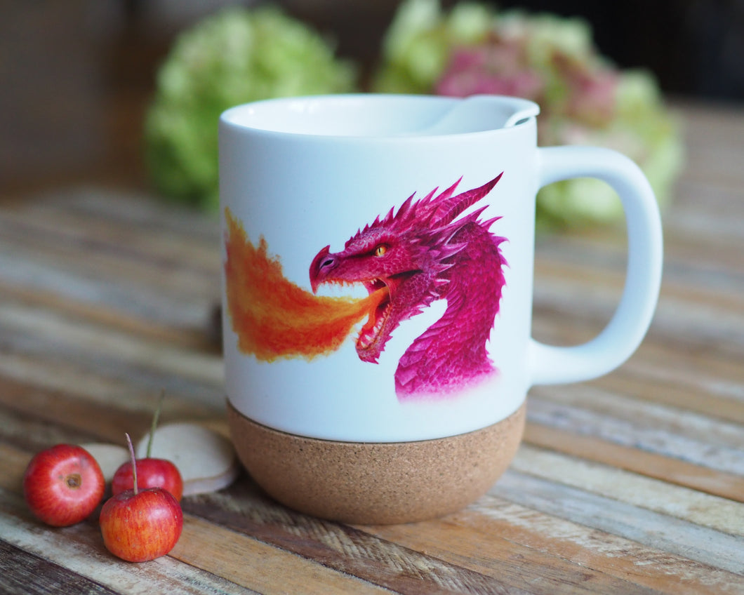 Grosse Tasse mit Korkboden 