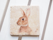 Laden Sie das Bild in den Galerie-Viewer, Steinfliese Vintage Deko &quot;Kleines Kaninchen&quot;
